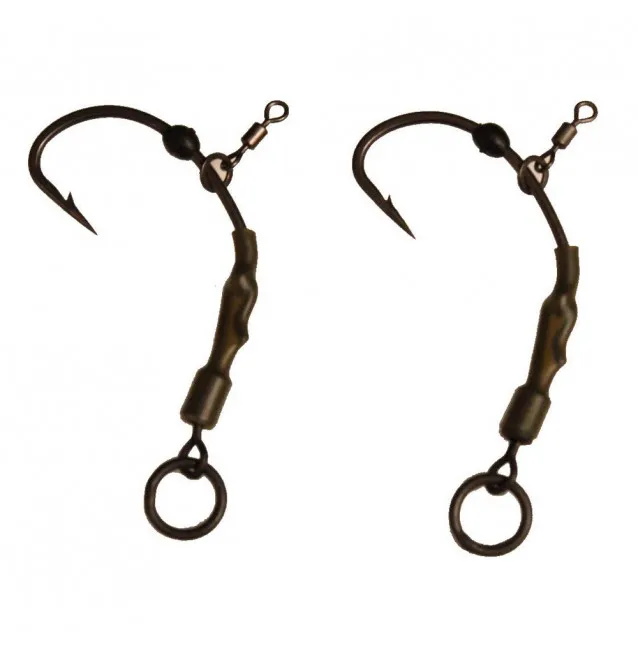 PB Products Ready Ronnie Rig Barbed 2 Stück Größe 4 Vorfächer-Endtackle-JJ-Fishing