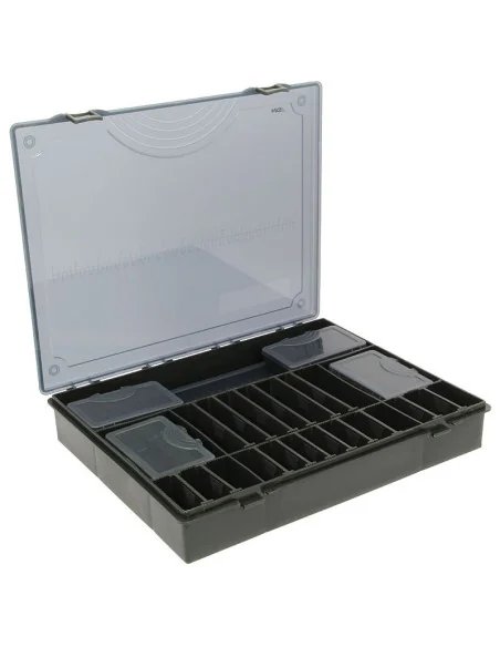 NGT 7 + 1 Large Deluxe Storage Tackle Box with Six Bit Boxes and Hair Rig Holder-Tackle Boxen-JJ-Fishing