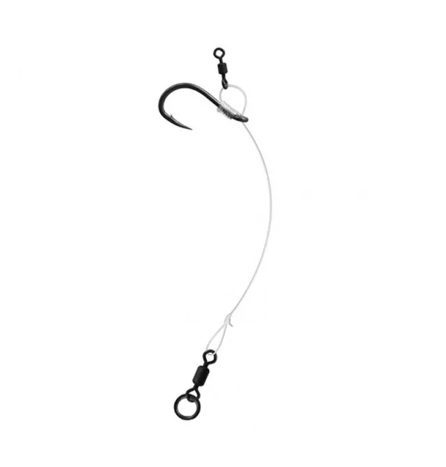Delphin The End Chod Rig 4 Stück 6cm 0,45mm Größe 6 Vorfächer-Vorfächer-JJ-Fishing