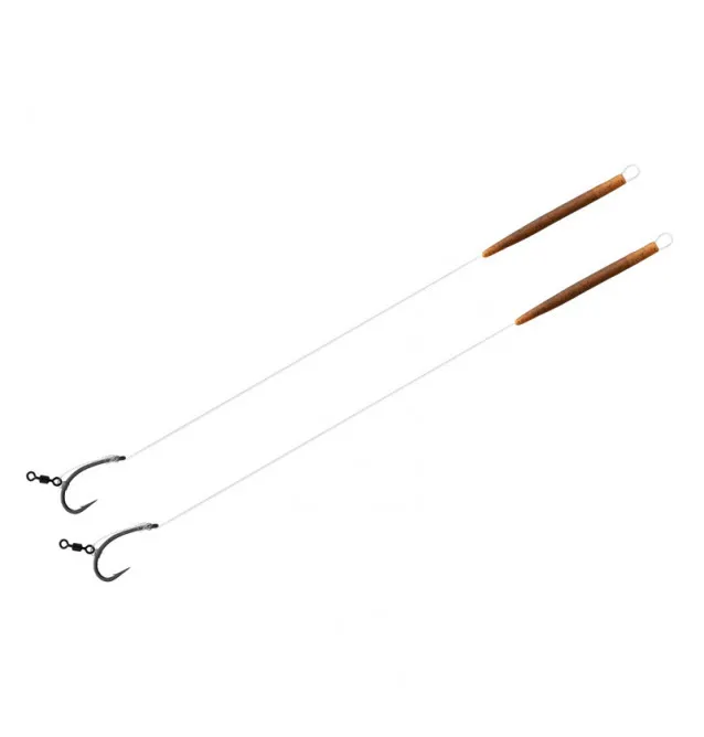Delphin The End D-Rig 2 Stück 20cm 17lb Größe 6 Vorfächer-Vorfächer-JJ-Fishing