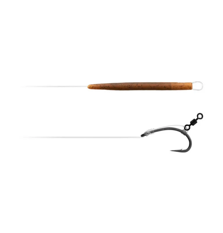 Delphin The End D-Rig 2 Stück 20cm 17lb Größe 6 Vorfächer-Vorfächer-JJ-Fishing