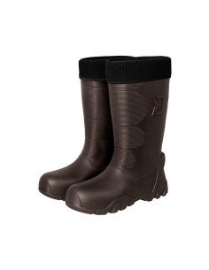 Delphin Bronto Gummistiefel Größe 42 Braun gefütterte Thermostiefel Boots-Schuhe-JJ-Fishing