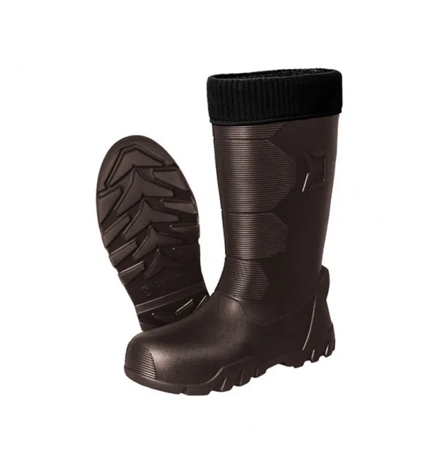 Delphin Bronto Gummistiefel Größe 42 Braun gefütterte Thermostiefel Boots-Schuhe-JJ-Fishing
