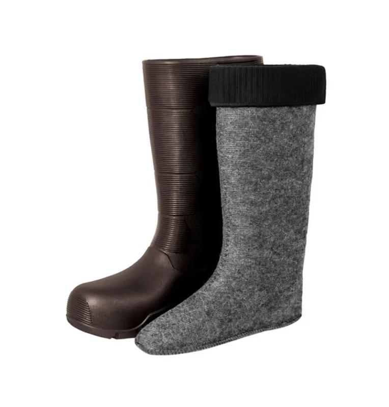 Delphin Bronto Gummistiefel Größe 41 Braun gefütterte Thermostiefel Boots-Schuhe-JJ-Fishing