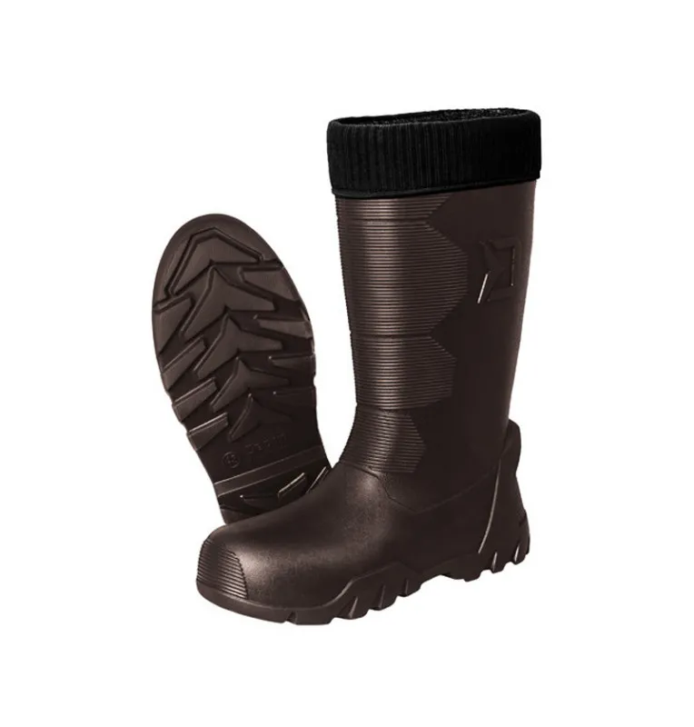 Delphin Bronto Gummistiefel Größe 41 Braun gefütterte Thermostiefel Boots-Schuhe-JJ-Fishing