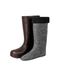 Delphin Bronto Gummistiefel Größe 40 Braun gefütterte Thermostiefel Boots-Schuhe-JJ-Fishing 2