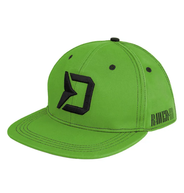 Delphin Rawer SnapBack Cap Unisize Kappe Green Edition-Kappen & Hauben-JJ-Fishing