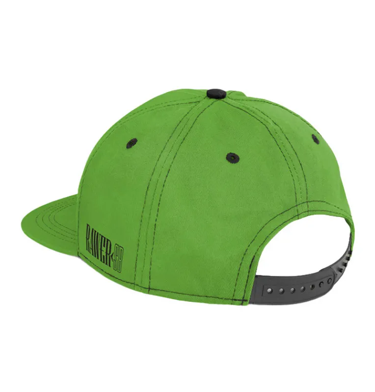 Delphin Rawer SnapBack Cap Unisize Kappe Green Edition-Kappen & Hauben-JJ-Fishing