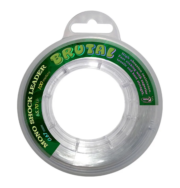 Katran Brutal Shock Mono Line 0,67mm 65,70lb/29,83kg 100m Schlagschnur-Schnüre-JJ-Fishing