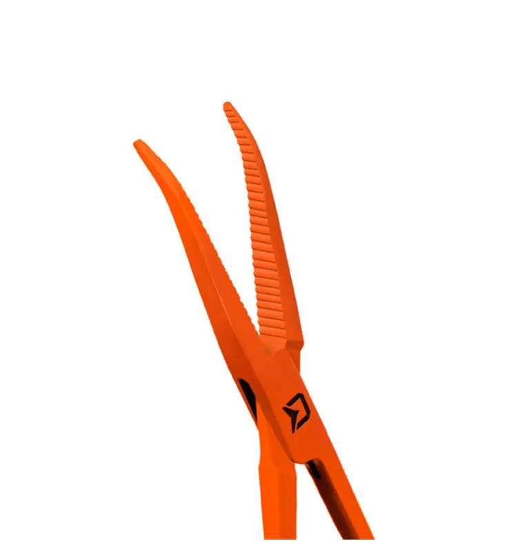 Delphin Atak! Reflex Curved Forceps 15cm Zange Neon Edition-Werkzeuge-JJ-Fishing
