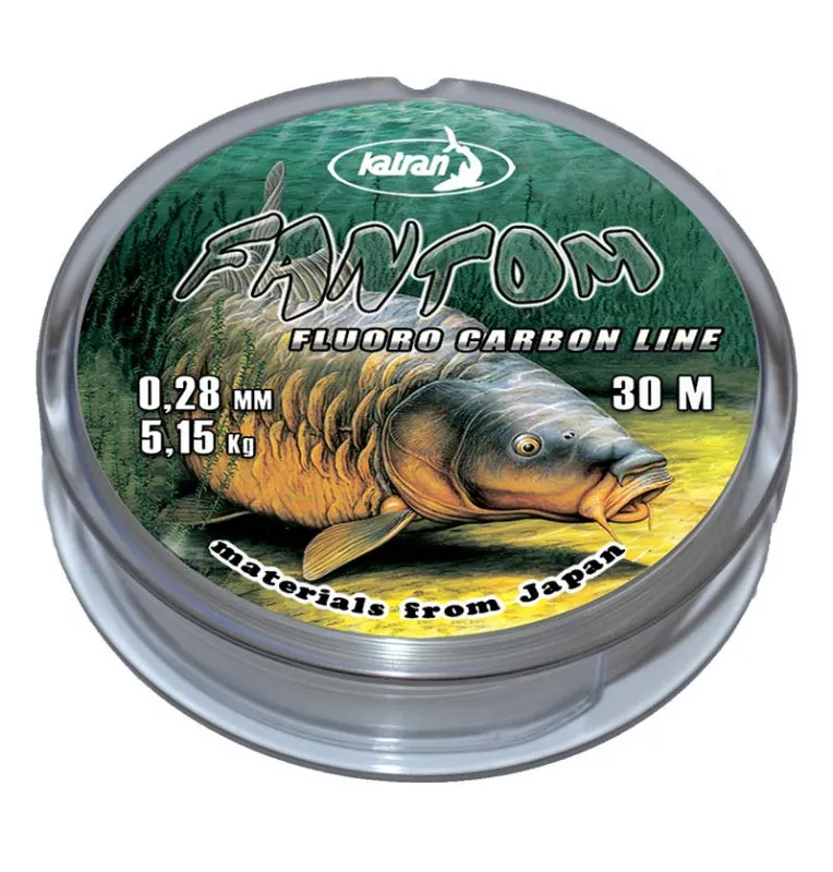 Katran Fantom Fluorocarbon 0,28mm 5,15kg 30m Vorfachmaterial-Endtackle-JJ-Fishing