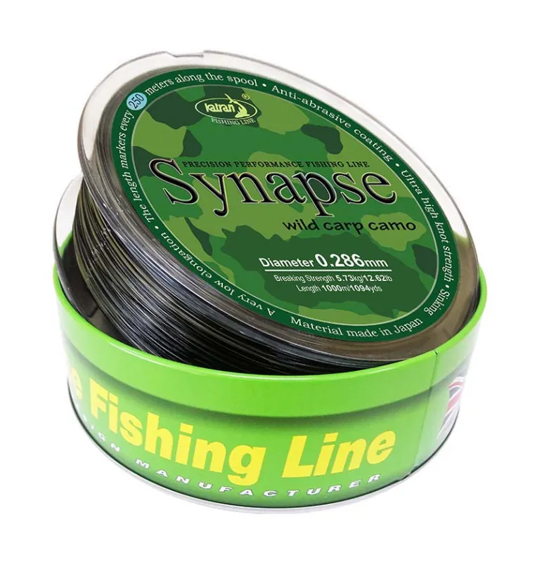 Katran Synapse Wild Carp Camo 0,286mm 5,73kg 1000m Fishing Line Angelschnur Limited Edition-Schnüre-JJ-Fishing