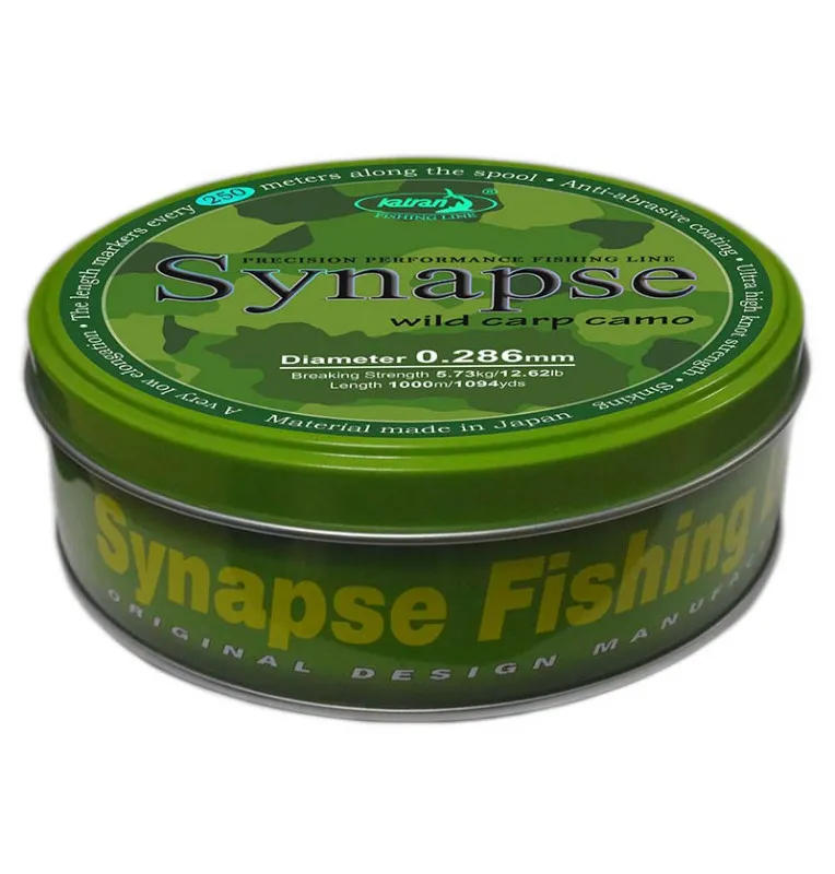 Katran Synapse Wild Carp Camo 0,286mm 5,73kg 1000m Fishing Line Angelschnur Limited Edition-Schnüre-JJ-Fishing