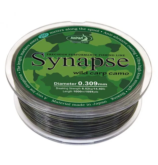Katran Synapse Wild Carp Camo 0,309mm 6,52kg 1000m Fishing Line Angelschnur Limited Edition-Schnüre-JJ-Fishing
