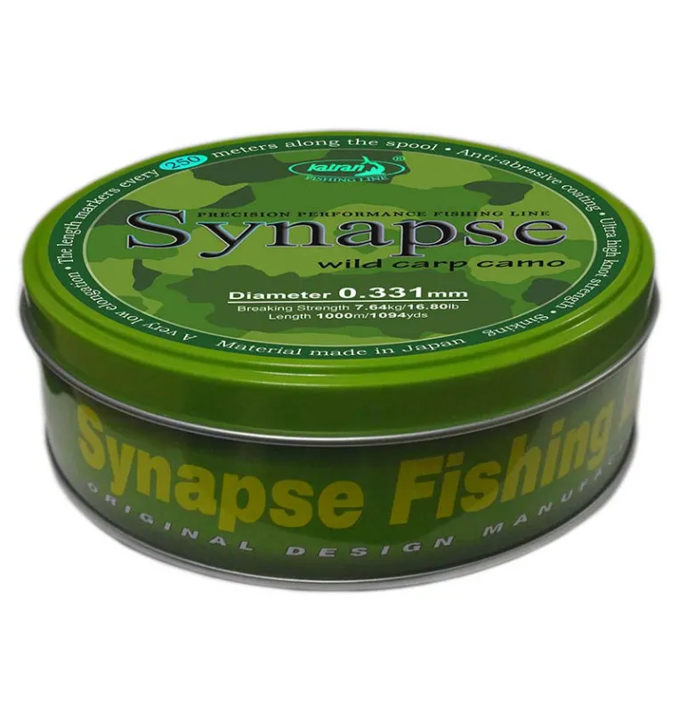 Katran Synapse Wild Carp Camo 0,331mm 7,64kg 1000m Fishing Line Angelschnur Limited Edition-Schnüre-JJ-Fishing