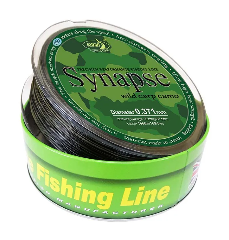 Katran Synapse Wild Carp Camo 0,371mm 9,28kg 1000m Fishing Line Angelschnur Limited Edition-Schnüre-JJ-Fishing