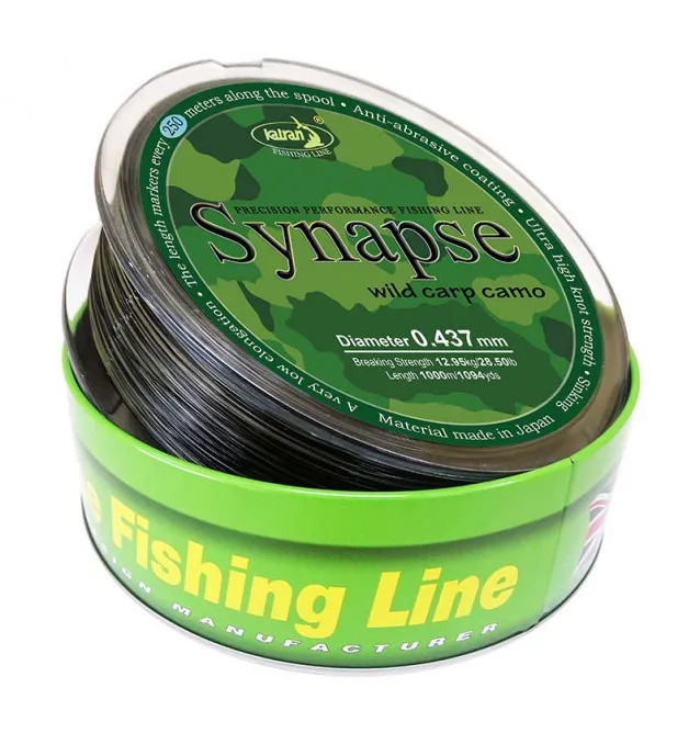 Katran Synapse Wild Carp Camo 0,437mm 12,95kg 1000m Fishing Line Angelschnur Limited Edition-Schnüre-JJ-Fishing
