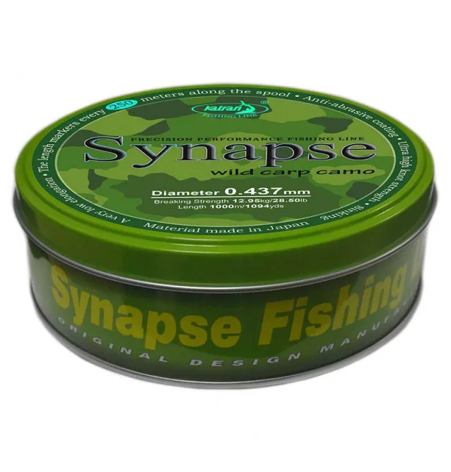 Katran Synapse Wild Carp Camo 0,437mm 12,95kg 1000m Fishing Line Angelschnur Limited Edition-Schnüre-JJ-Fishing