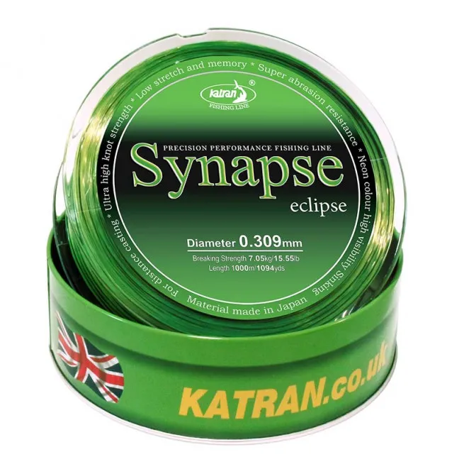 Katran Synapse Eclipse 0,309mm 7,05kg 1000m sinkende Fishing Line Angelschnur Neon + Black Edition-Schnüre-JJ-Fishing