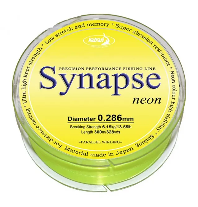 Katran Synapse Neon 0,286mm 6,15kg 300m sinkende Fishing Line Angelschnur Fluo Edition-Schnüre-JJ-Fishing