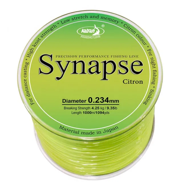 Katran Synapse Citron 0,234mm 4,25kg 1000m Gelb sinkende Fishing Line Angelschnur-Startseite-JJ-Fishing