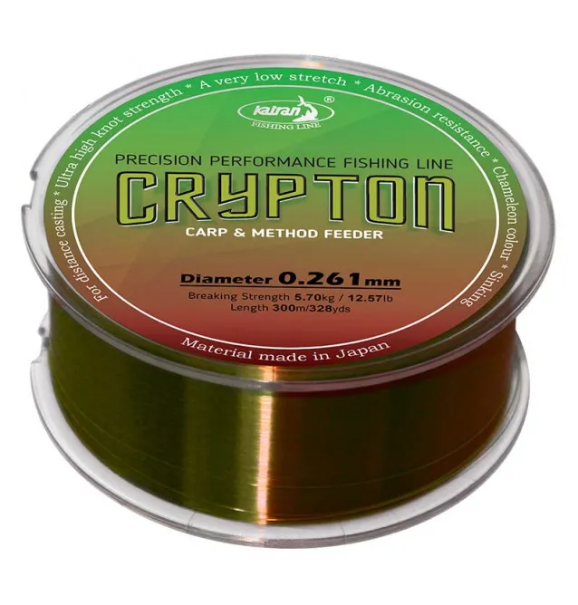 Katran Crypton Carp & Method Feeder 0,261mm 5,70kg 300m sinkende Fishing Line Angelschnur Chameleon Colour Edition-Schnüre-JJ...