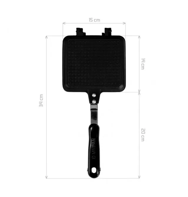 Delphin MiniPAN HS Toaster 35x14,5x3cm Black Edition-Outdoor Cooking-JJ-Fishing