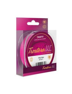 Delphin Troutera UL 0,065mm 6lb 130m Pink Braided Line Geflochtene Hauptschnur-Schnüre-JJ-Fishing