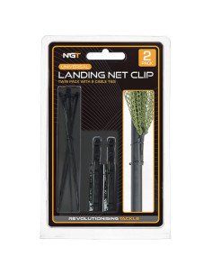 NGT Universal Landing Net Clip Set mit 2 universal Kescher Netz Klips-Kescher & Kescherzubehör-JJ-Fishing