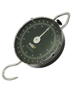 NGT Specimen Scales bis 27kg / 60lb runde analoge Angelwaage-Abhakmatten & Wiegeschlingen-JJ-Fishing 2