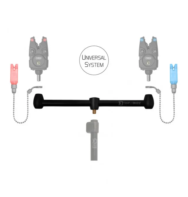 Delphin SimpleBuzz Bar für 2 Ruten 30cm Rutenauflage-Startseite-JJ-Fishing