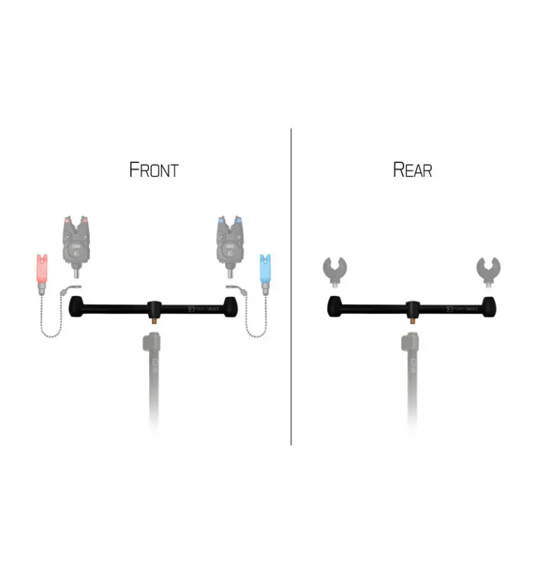 Delphin SimpleBuzz Bar für 2 Ruten 30cm Rutenauflage-Startseite-JJ-Fishing
