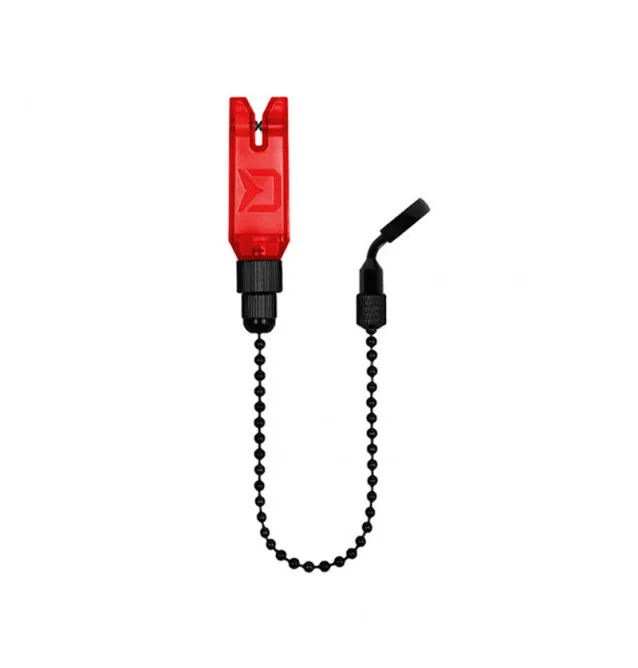 Delphin Pendelbissanzeiger ChainBlock Rot mit Knicklichtfach Chain Indicator-Bissanzeiger & Bobbins-JJ-Fishing