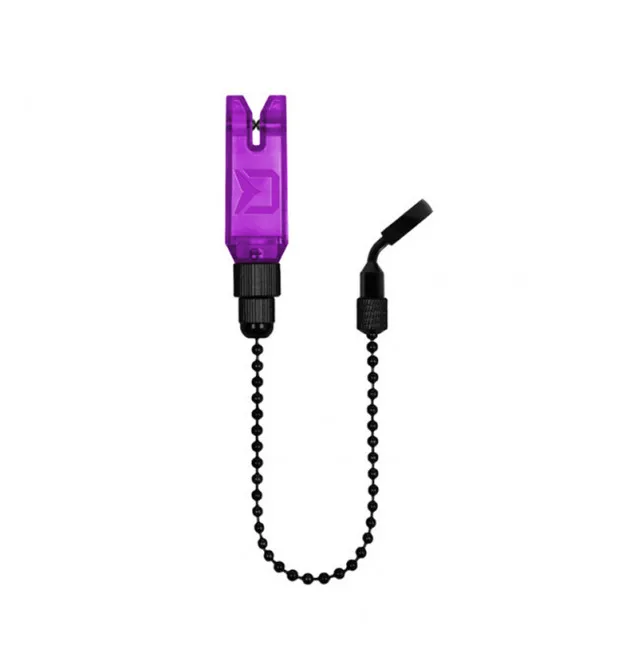 Delphin Pendelbissanzeiger ChainBlock Violett mit Knicklichtfach Chain Indicator-Bissanzeiger & Bobbins-JJ-Fishing